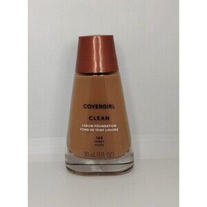 Covergirl Clean Liquid Foundation 165 Tawny Fauve Makeup Neutral Shade Career 2x